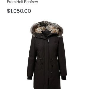 MACKAGE Down Parka With Fur Hood 600$
Women’s Size XXS
Purchased for $1,050